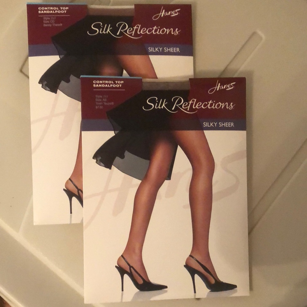 2 pair Pantyhose, sold as a pair